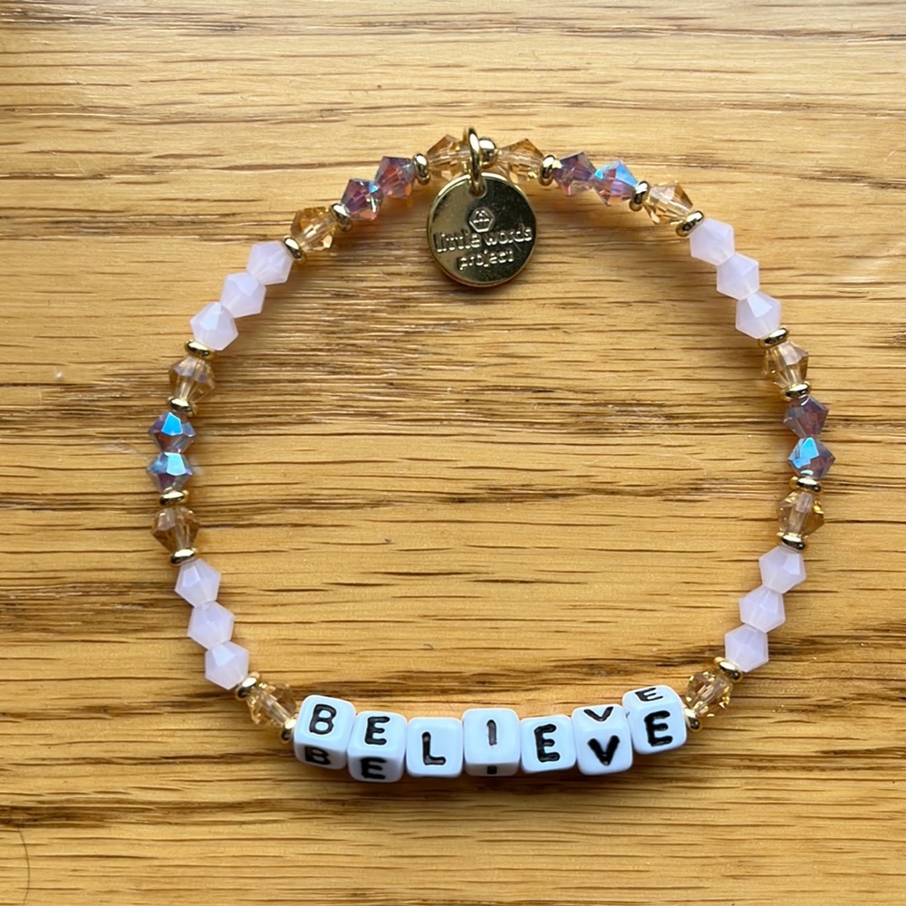 Little words project “believe” bracelet